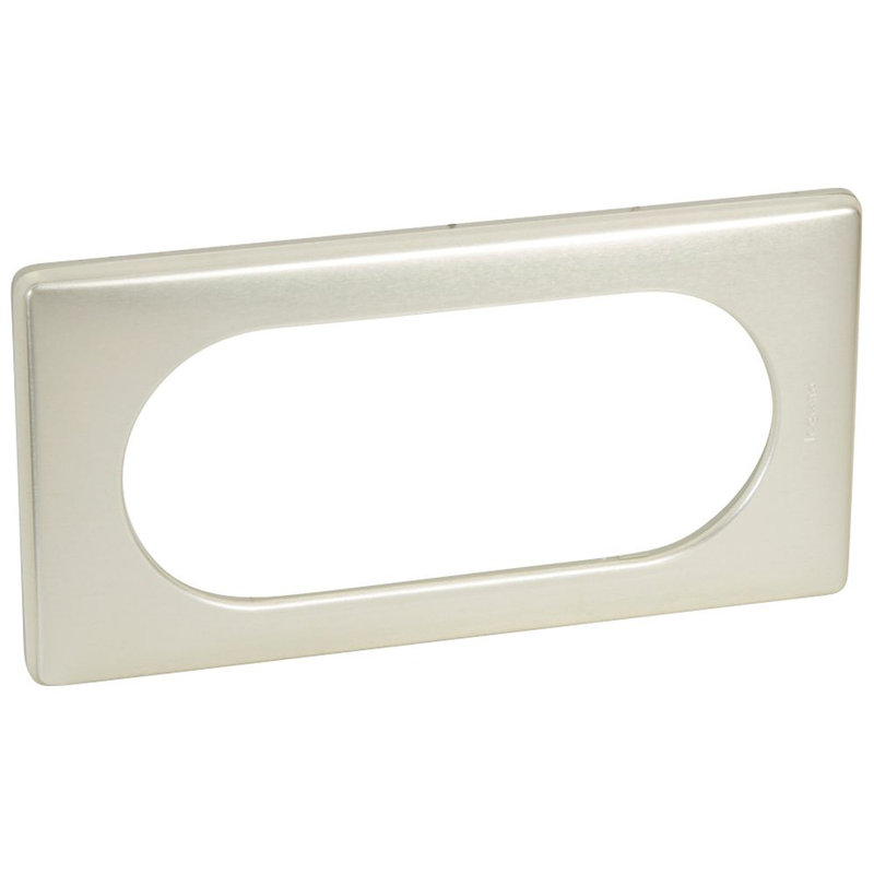 Legrand 068905 - Plaque Céliane Métal 4 à 5 modules - finition Titane