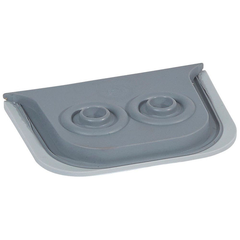 Legrand 069599 - Embout à membrane Plexo 2 sorties Ø16mm maximum - gris