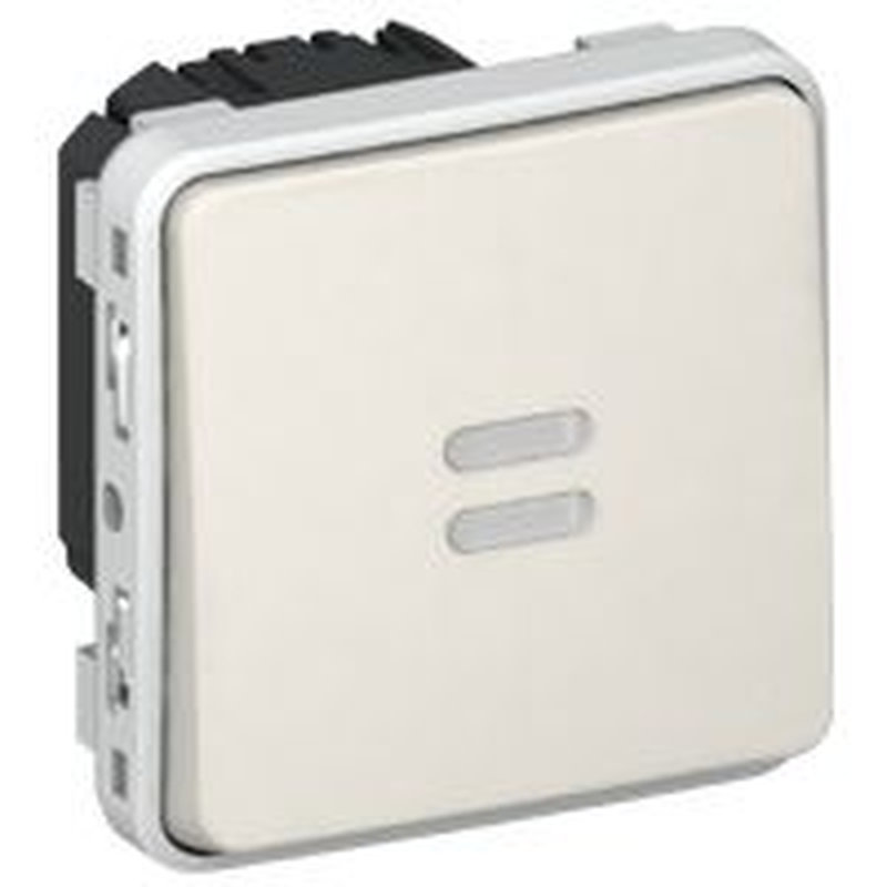 Legrand 069604 - Interrupteur temporisé lumineux Plexo composable IP55 230V 50Hz ou 60Hz - blanc