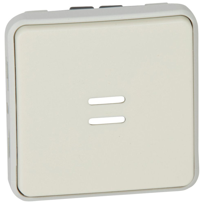 Legrand 069632 - Poussoir étanche NO lumineux Plexo composable IP55 10A - blanc
