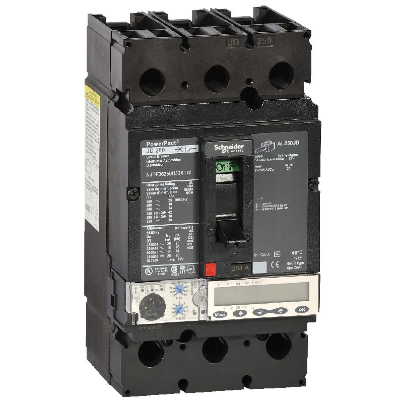 PowerPact J - disjoncteur 250A - sans bornes - 65k NJJF36250U53XTW