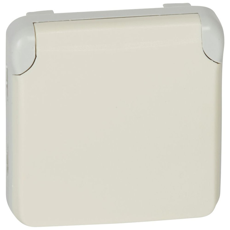 Legrand 069640 - Prise étanche 2P+T contact latéral de terre Plexo compos IP55 16A 250V -blanc