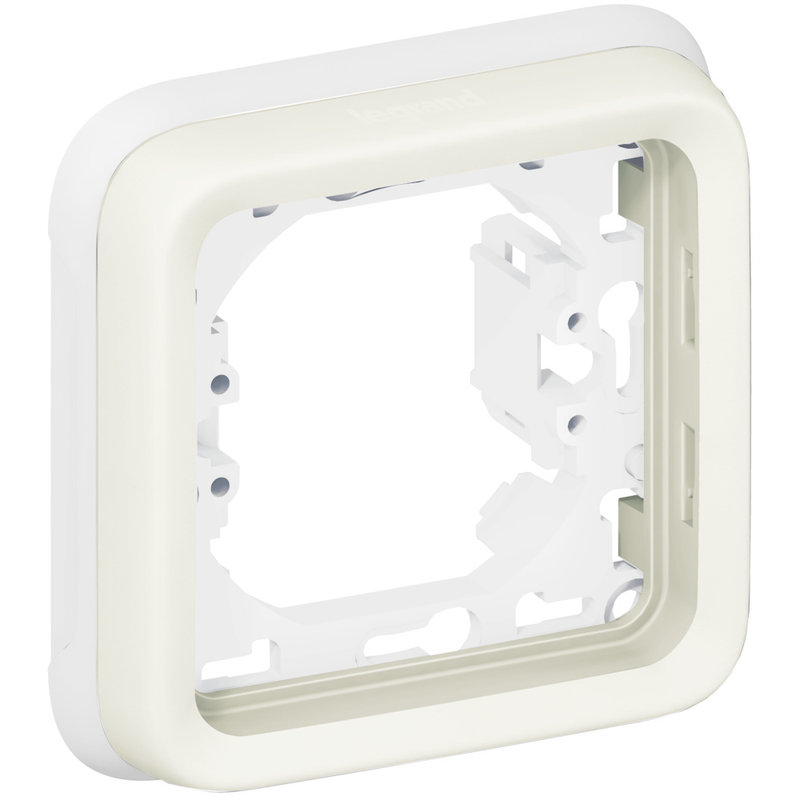 Legrand 069692 - Support plaque étanche 1 poste Plexo composable IP55 - blanc