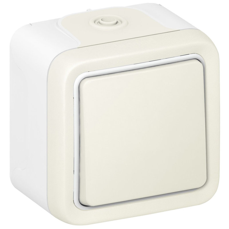 Legrand 069915 - Interrupteur ou va-et-vient étanche Plexo complet saillie - blanc