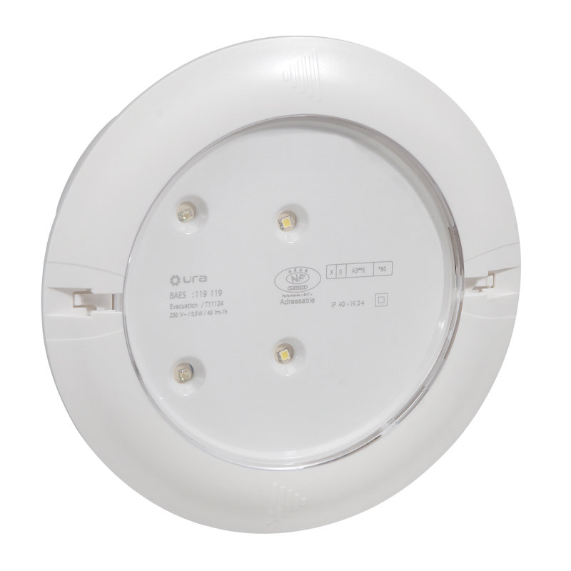 Legrand 062574 - BAEH encastré à LEDs 8lm 5h Kickspot IP40 IK04 plastique SATI Connecté
