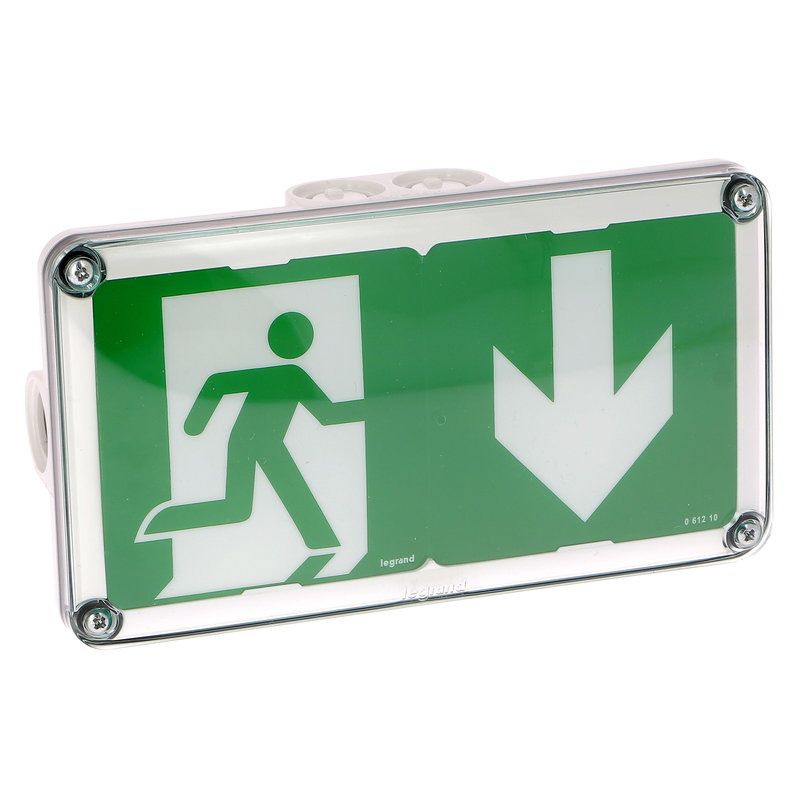 Legrand 062626 - BAES d'évacuation saillie à LEDs 45lm 1h plastique IP66 IK10 SATI Adressable