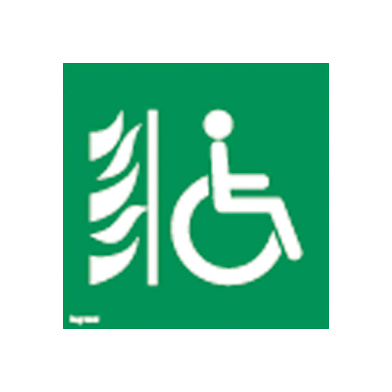 Legrand 062689 - Etiquette de signalisation amovible et recyclable pour espace attente sécurisé