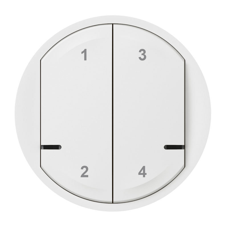 Legrand 064807 - Enjoliveur Céliane with Netatmo pour commande sans fil 4 scénarios - blanc