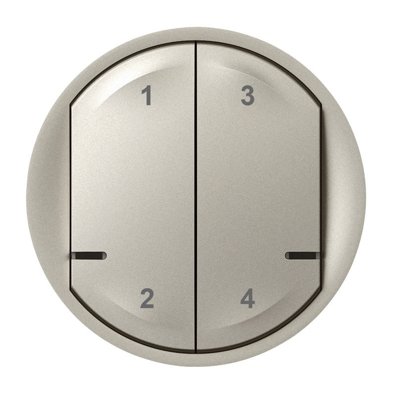 Legrand 064810 - Enjoliveur Céliane with Netatmo pour commande sans fil 4 scénarios - titane
