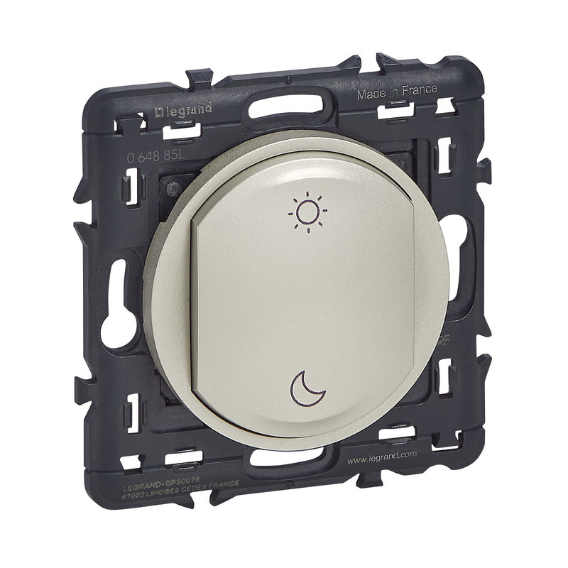 Legrand 064885L - Commande sans fil et sans pile Lever/Coucher Céliane with Netatmo - titane