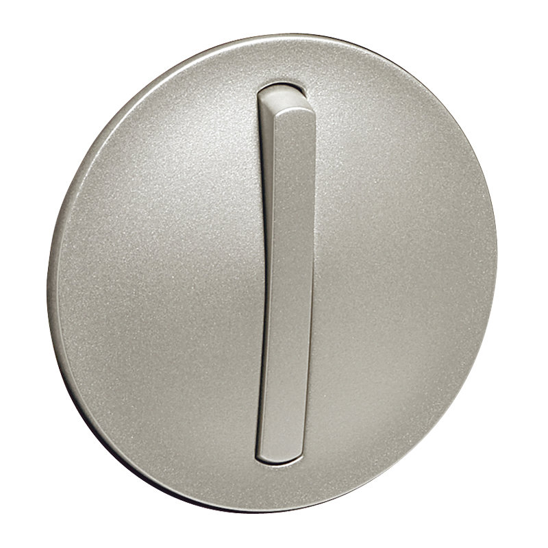 Legrand 065101 - Enjoliveur étroit Céliane pour interrupteur, va-et-vient ou poussoir - titane
