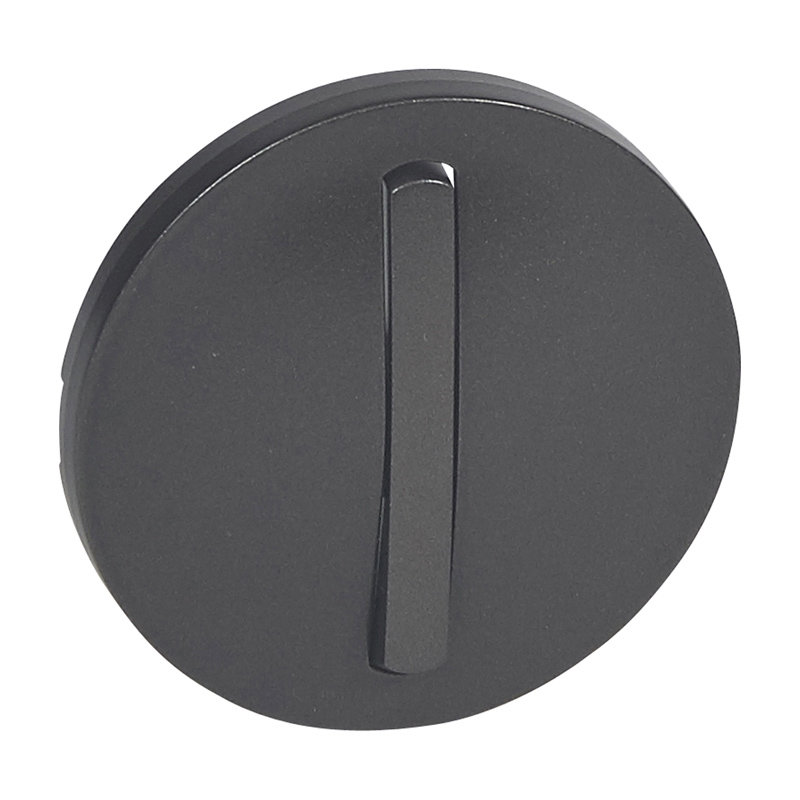 Legrand 065201 - Enjoliveur étroit Céliane interrupteur, va-et-vient ou poussoir Soft - graphite