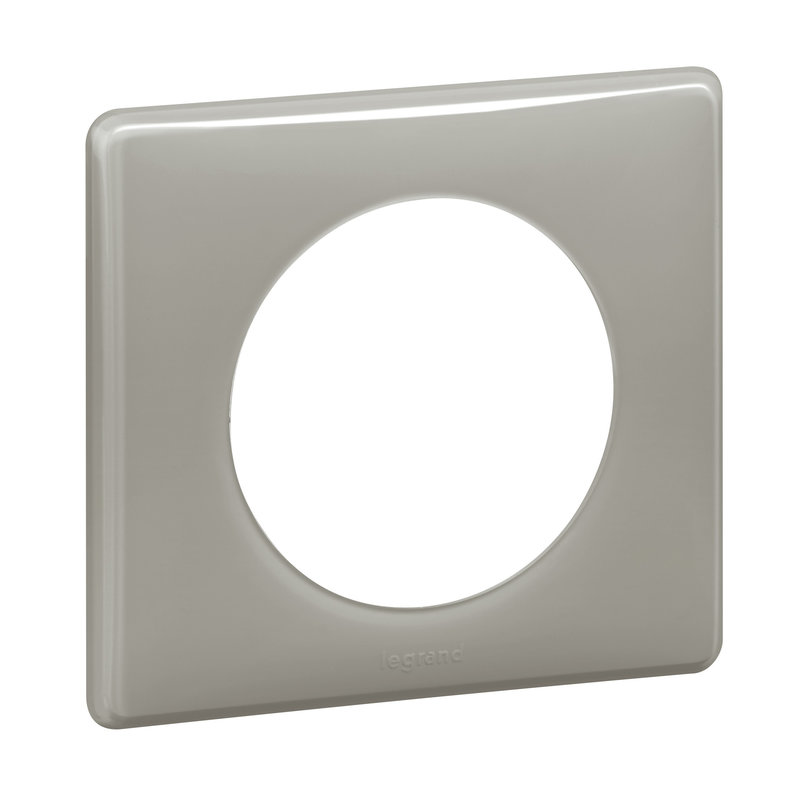Legrand 066601 - Plaque Céliane Laqué 1 poste - finition Gris Perle