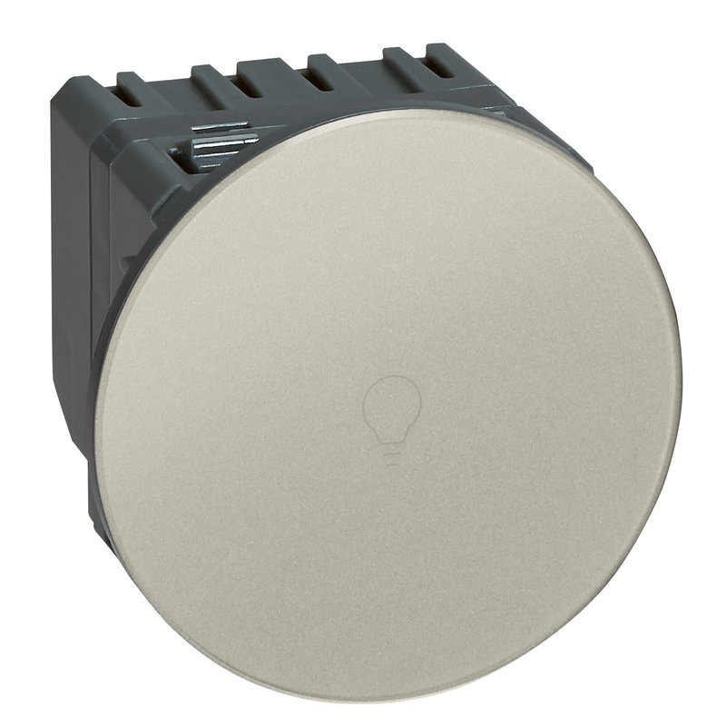 Legrand 067018 - Interrupteur ou va-et-vient Céliane Surface tactile avec neutre 1000 W - titane