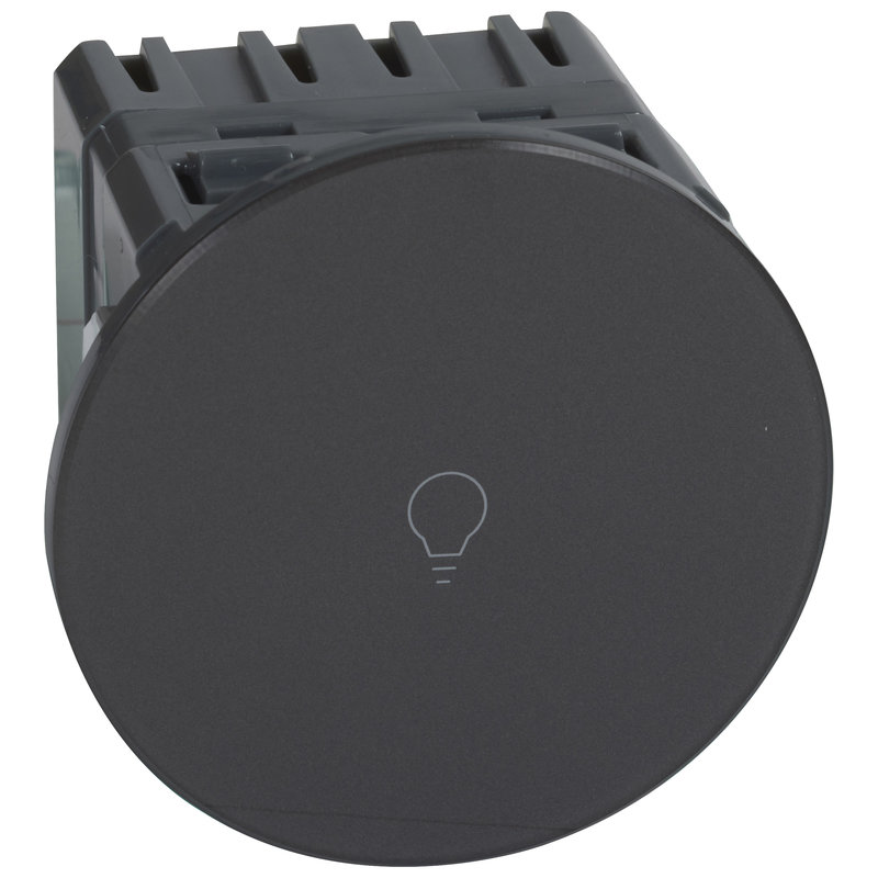 Legrand 067019 - Interrupteur ou va-et-vient Céliane Surface tactile avec neutre 1000 W -graphite