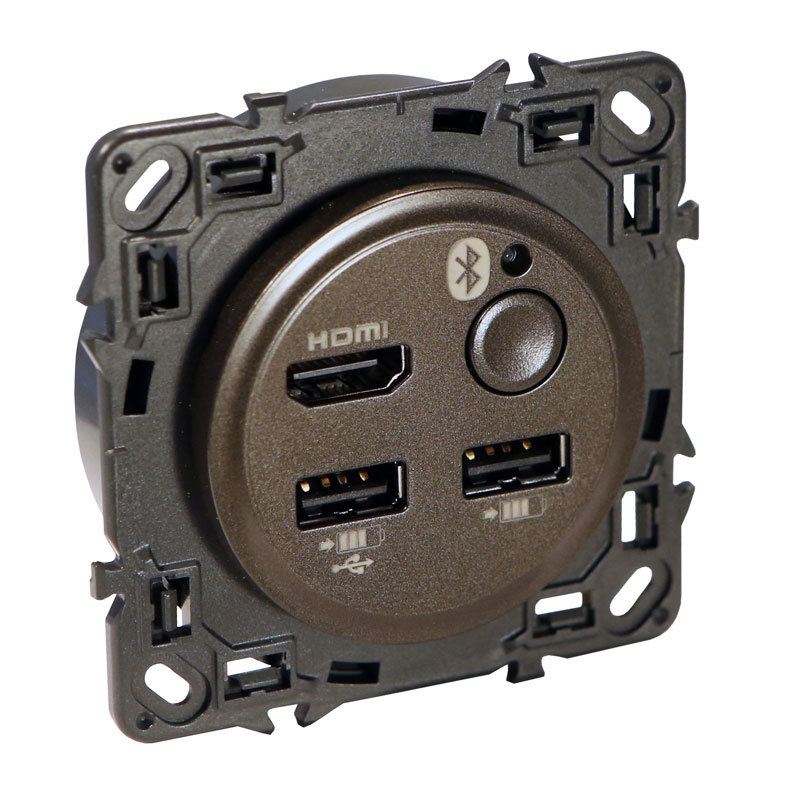 Legrand 067375 - Media Hub Light Céliane - finition graphite