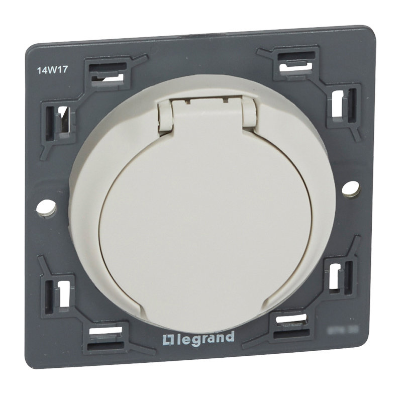 Legrand 067432 - Prise d'aspiration centralisée Céliane contact électrique enjoliveur blanc