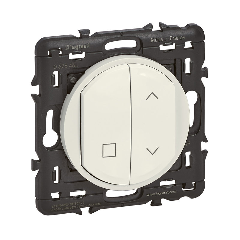 Legrand 067646L - Commande sans fil sans pile pour inter volet Céliane with Netatmo - blanc