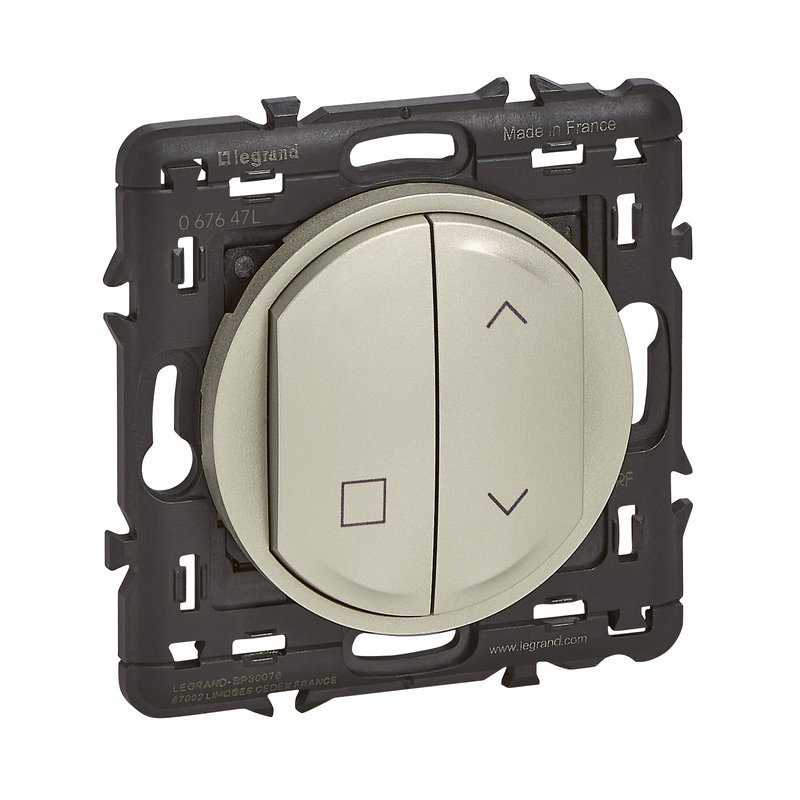 Legrand 067647L - Commande sans fil sans pile pour inter volet Céliane with Netatmo - titane