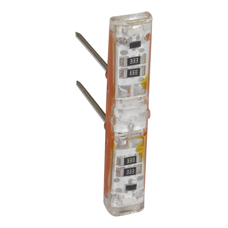 Legrand 067685L - Voyant témoin 230V Easy-Led brochable à LEDs blanches pour mécanismes Mosaic