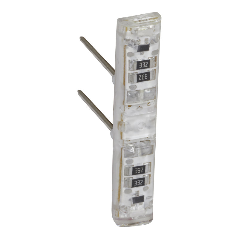 Legrand 067687L - Voyant lum 12V, 24V ou 48V Easy-Led brochable à LEDs blanches pour méca Mosaic