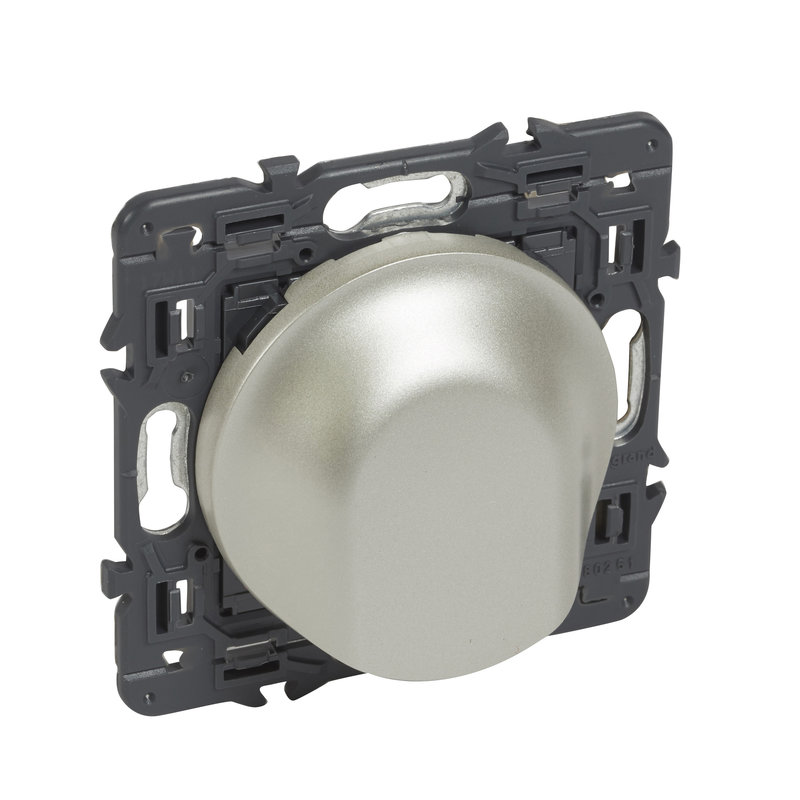 Legrand 067718 - Sortie de câble Céliane avec enjoliveur titane et support
