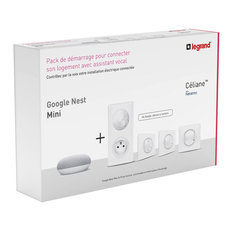 Legrand 067720 - Pack de démarrage connecté Céliane with Netatmo avec assistant vocal inclus
