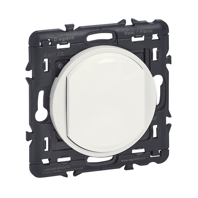 Legrand 067723L - Commande simple sans fil sans pile d'éclairage Céliane with Netatmo - blanc