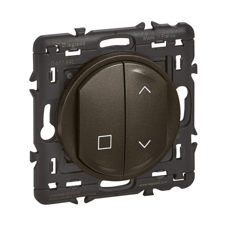 Legrand 067764L - Commande centralisée volets sans fil sans pile Céliane with Netatmo - graphite