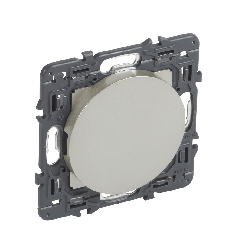 Legrand 067796 - Obturateur Céliane avec enjoliveur et support - finition titane