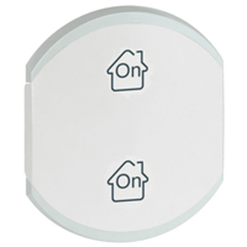 Legrand 068158 - Enjoliveur double Céliane marquages GEN , ON et OFF - blanc