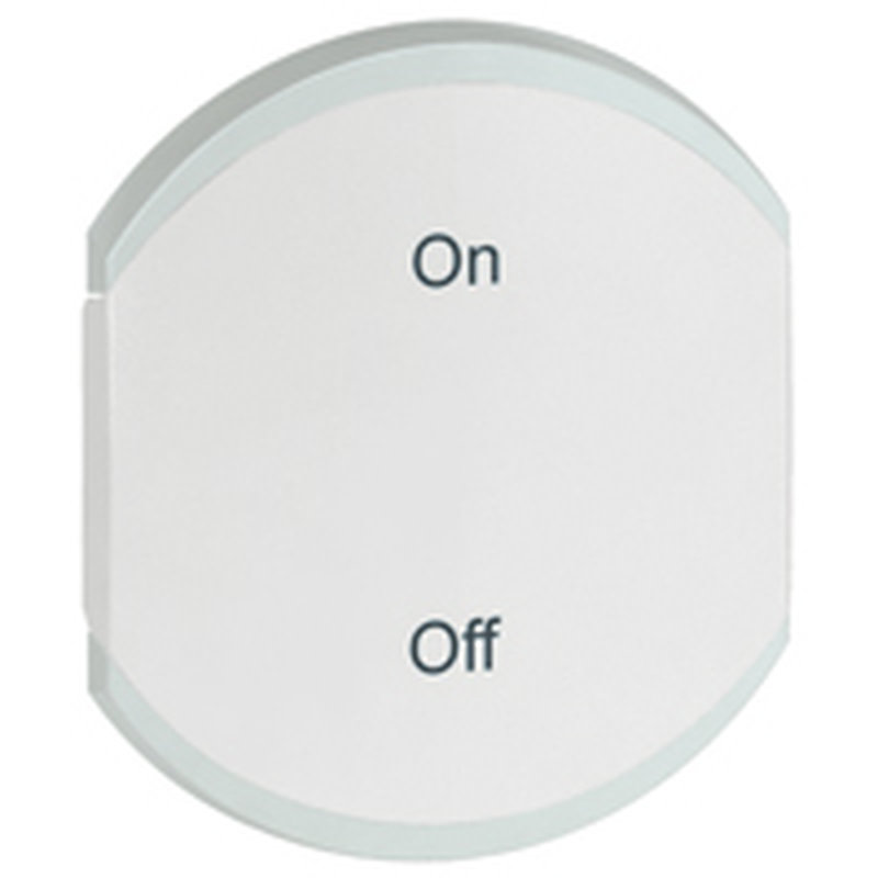 Legrand 068188 - Enjoliveur double Céliane marquage ON et OFF - blanc
