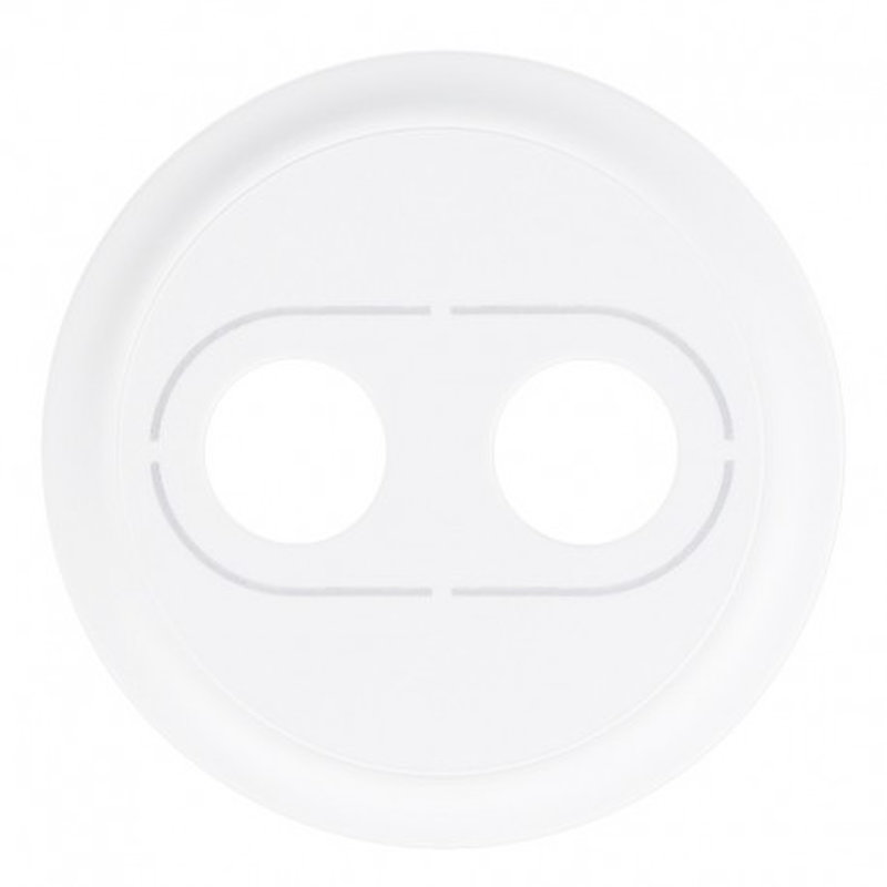 Legrand 068231 - Enjoliveur Céliane pour prise banana simple - Blanc