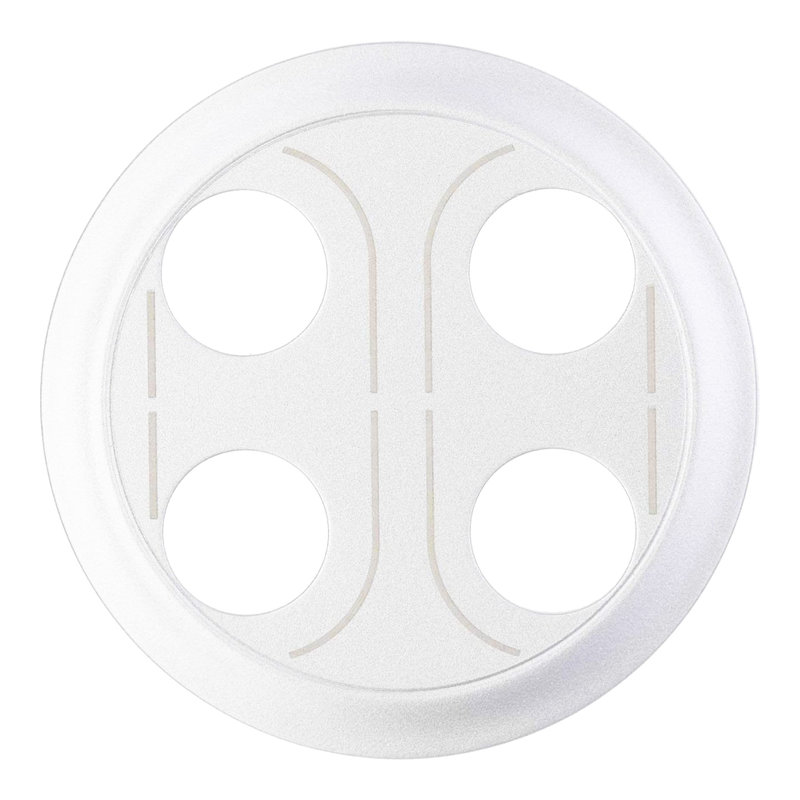 Legrand 068232 - Enjoliveur Céliane pour prise banana double - Blanc