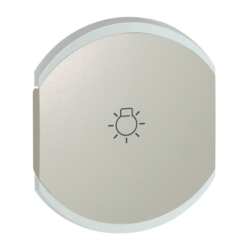 Legrand 068442 - Enjoliveur double Céliane éclairage 1 pictogramme - titane