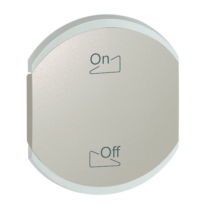 Legrand 068444 - Enjoliveur double Céliane 2 pictogrammes - titane