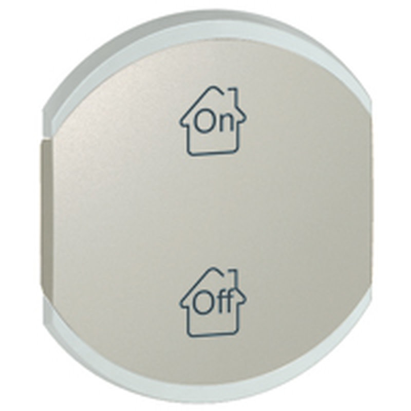 Legrand 068458 - Enjoliveur double Céliane marquages GEN , ON et OFF - titane