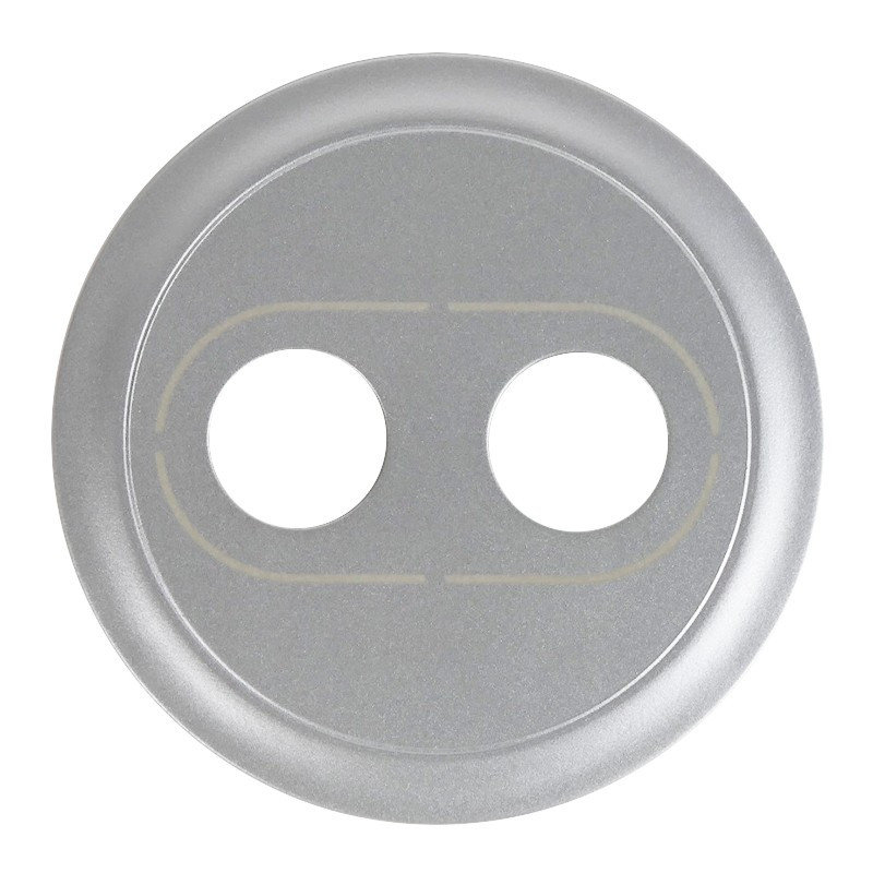 Legrand 068531 - Enjoliveur Céliane pour prise banana simple - finition titane