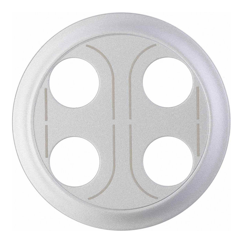 Legrand 068532 - Enjoliveur Céliane pour prise banana double - finition titane