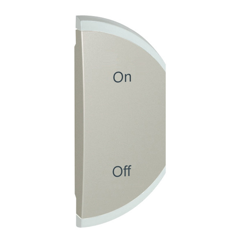 Legrand 068581 - Enjoliveur simple Céliane marquage ON et OFF montage droite - titane