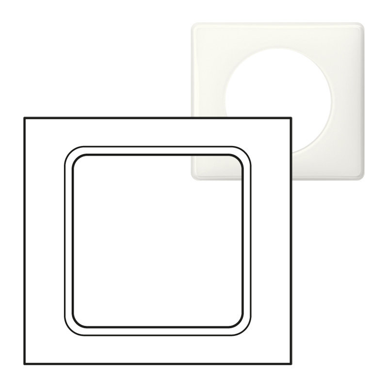 Legrand 068637 - Plaque Céliane grand format - finition Blanche Neutre