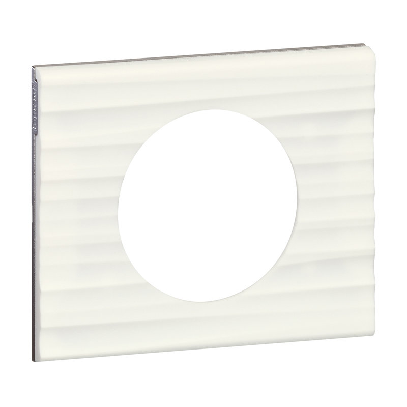 Legrand 069011 - Plaque Céliane Matières 1 poste - finition Corian® Cannelé