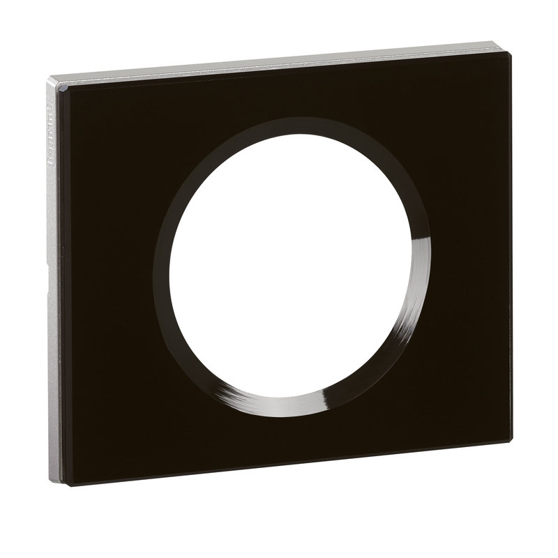 Legrand 069301 - Plaque Céliane Matières 1 poste - finition Verre Piano