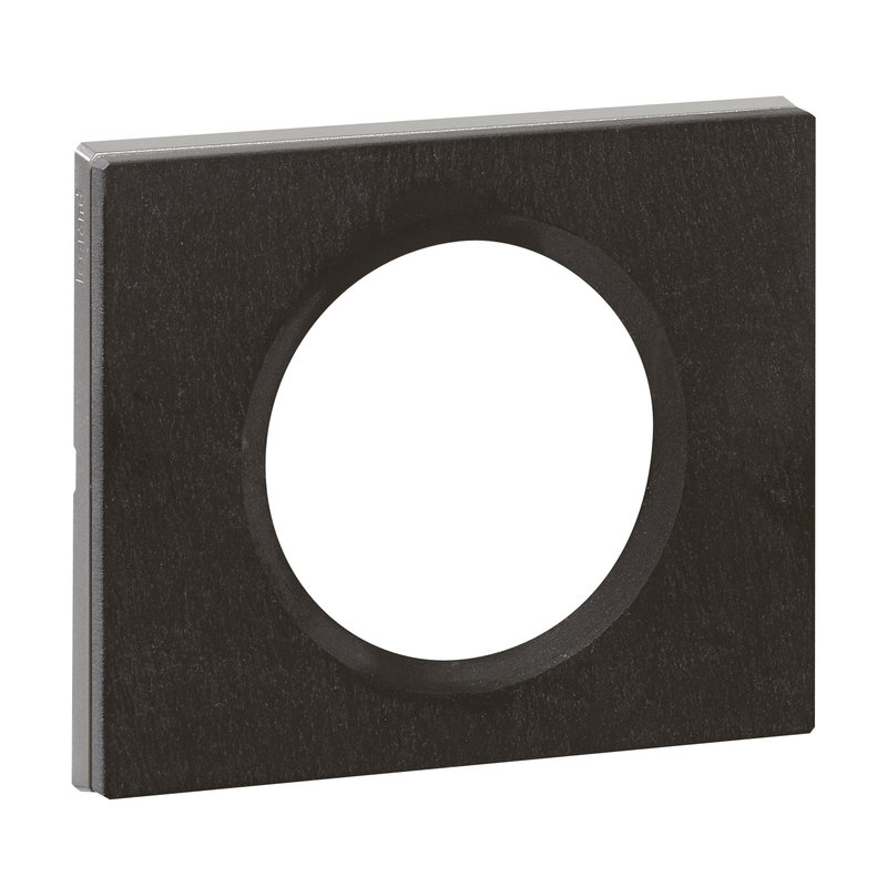 Legrand 069371 - Plaque Céliane Matières 1 poste - finition Ardoise