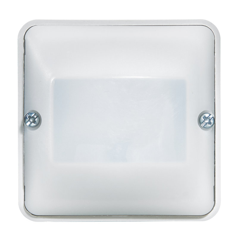 Legrand 069520 - Détecteur de mouvements toutes lampes sans neutre 2 fils Plexo composable gris