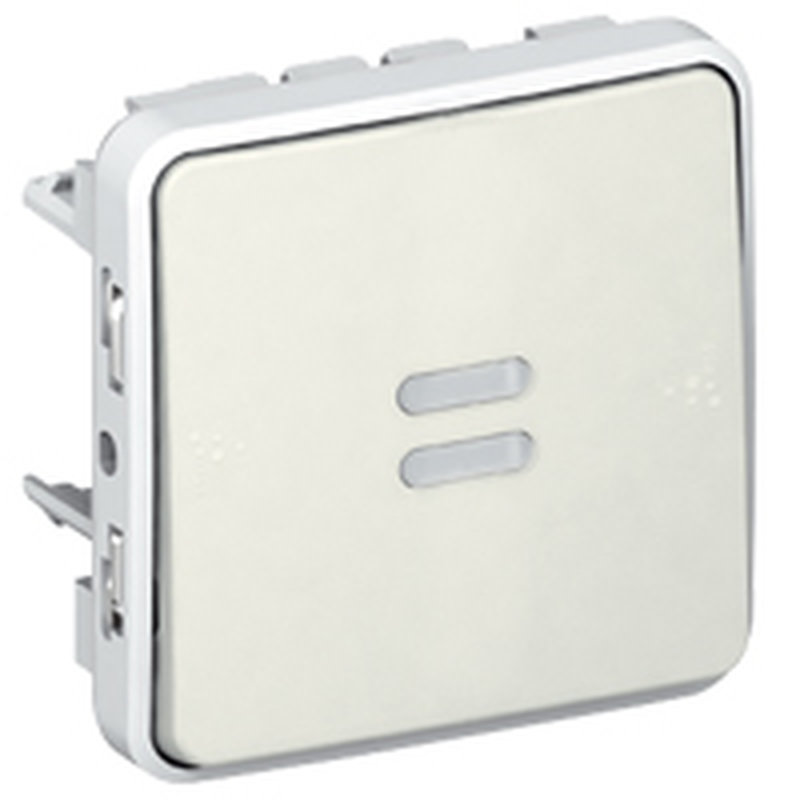 Legrand 069612 - Interrupteur ou va-et-vient témoin étanche phase distribuée Plexo IP55 - blanc