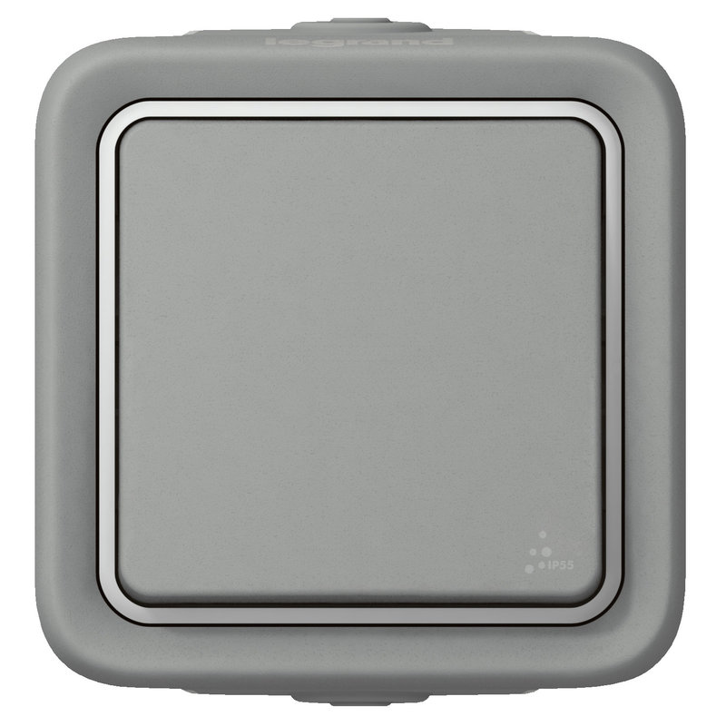 Legrand 069711 - Interrupteur ou va-et-vient étanche Plexo complet IP55 saillie 10AX 250V