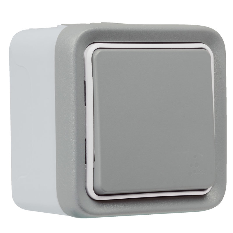 Legrand 069794 - Commande sans fil étanche Plexo with Netatmo - complet saillie gris