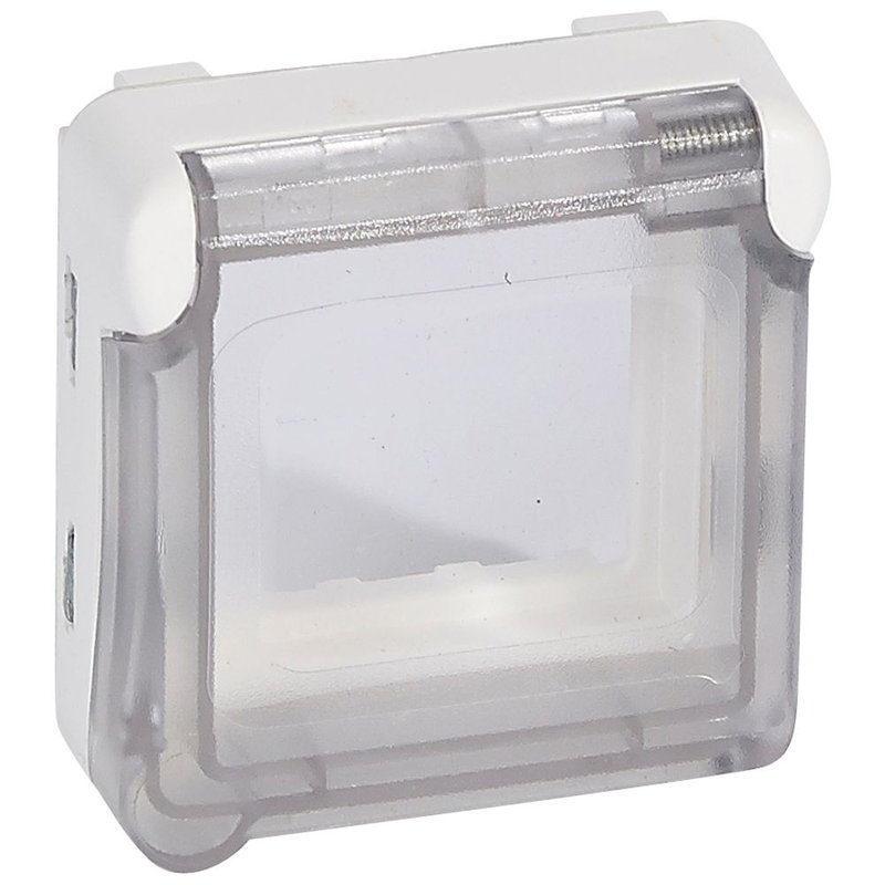 Legrand 070725 - Adaptateur opaque Plexo composable blanc antimicrobien pour fonction Mosaic