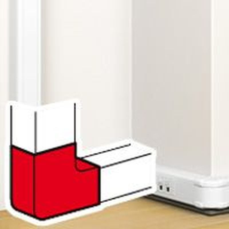 Legrand 075642 - Angle plat 90° pour goulotte à clippage direct Mosaic 50x105mm - blanc